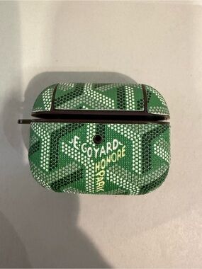 Custom Goyard Green AirPods Case Compatible wit Airpods Pro Case 2nd/1st Gen New